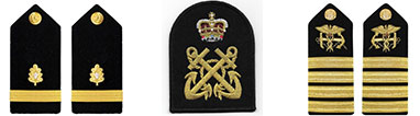 Navy rank shoulder boards